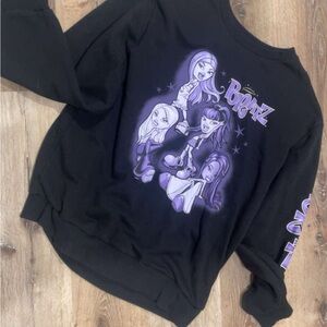 Bratz Black Sweatshirt with Purple Graphic